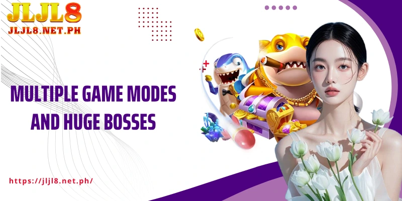 Multiple game modes and huge bosses create a constant sense of challenge