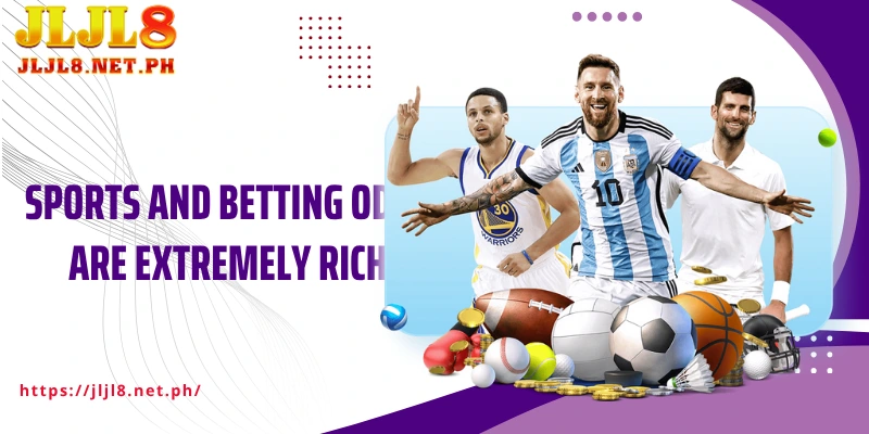 Sports and betting odds are extremely rich