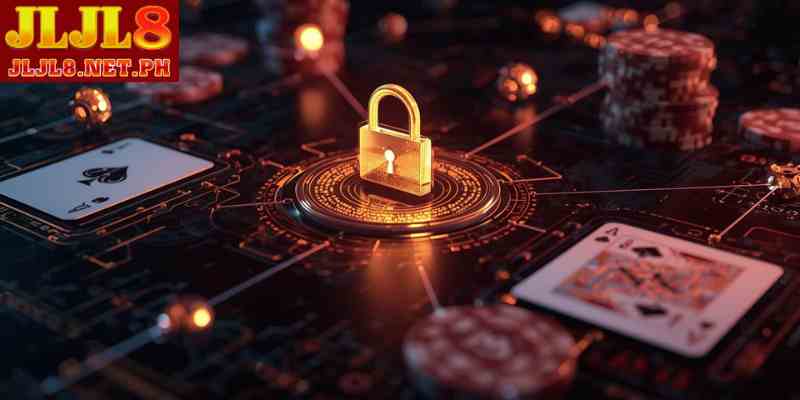 Secure poker online platform interface showing encryption and player security